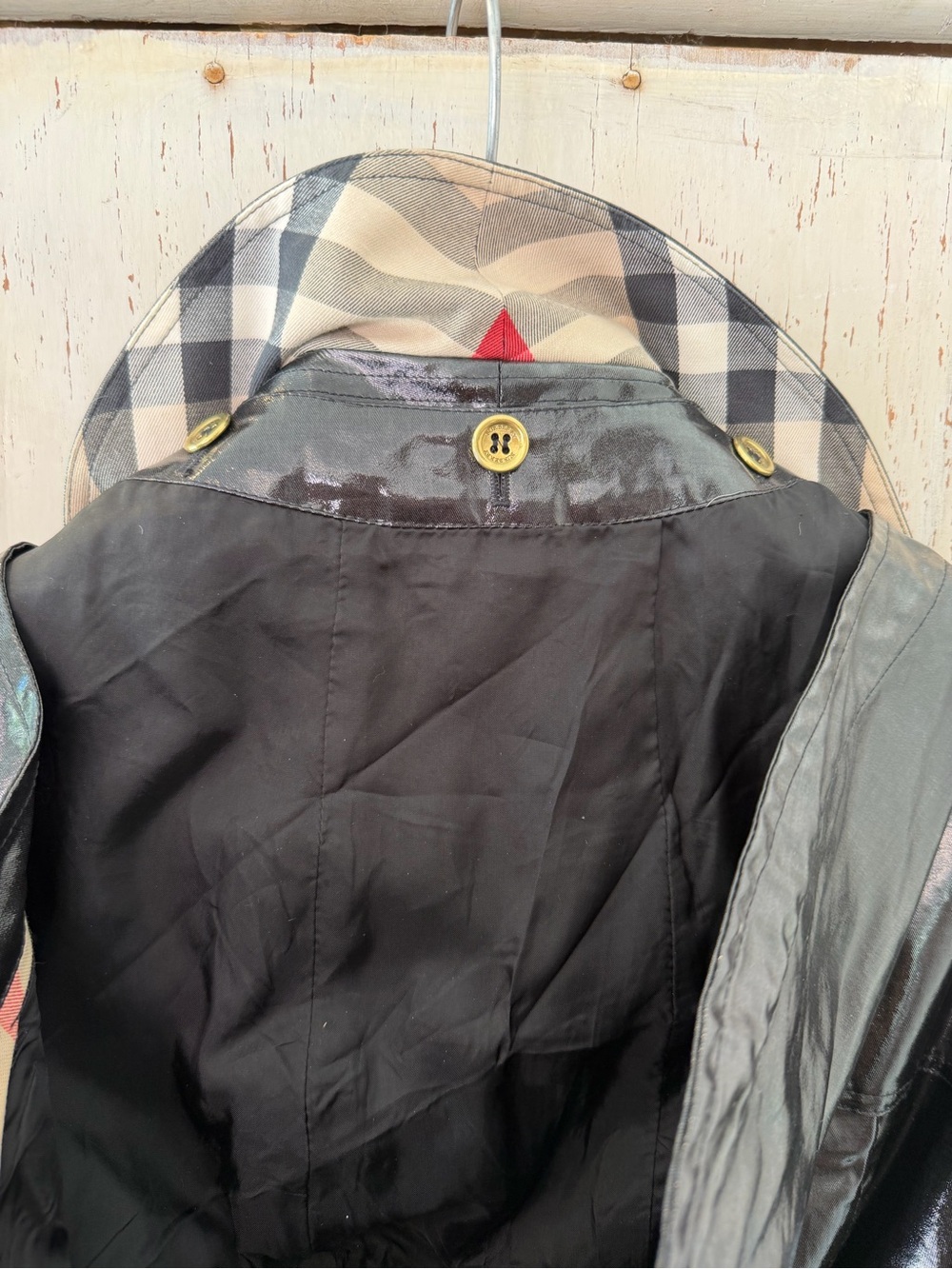 BURBERRY VINTAGE PATENT LEATHER TRENCHCOAT - Picture 13 of 14